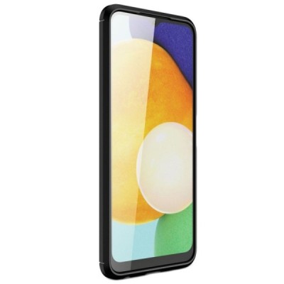 Samsung Galaxy A22 Carbon cieta silikona (TPU) melns apvalks | vacins.lv