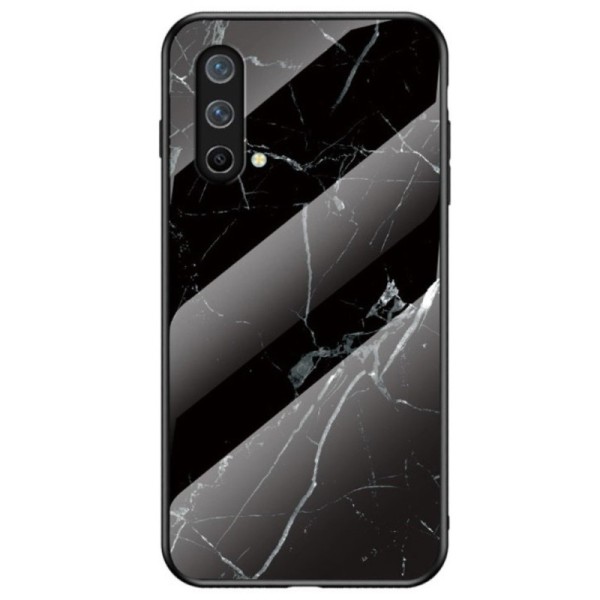 „Marble“ твердый силиконовый (TPU) чехол - чёрный (OnePlus Nord CE)