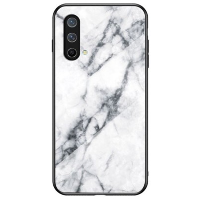 OnePlus Nord CE 5G „Marble“ твердый силиконовый чехол TPU белого цвета | Vacins.lv