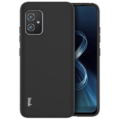 Asus Zenfone 8 (ZS590KS) „Imak“ cieta silikona (TPU) melns apvalks | vacins.lv
