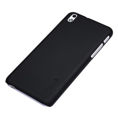 HTC Desire 816 Nillkin Frosted Shield melns plastmasas futrālis + ekrāna aizsargplēve / Vacins.lv