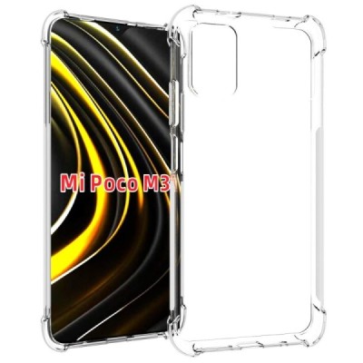 Твердый силиконовый чехол (TPU) для Xiaomi Poco M3 Pro (Redmi Note 10 5G) - прозрачный | Vacins.lv