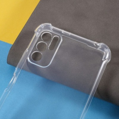 Твердый силиконовый чехол (TPU) для Xiaomi Poco M3 Pro (Redmi Note 10 5G) - прозрачный | Vacins.lv
