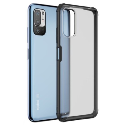 Xiaomi Poco M3 Pro (Redmi Note 10 5G) Armor матовый твердый силиконовый чехол (TPU) с черной окантовкой | Vacins.lv