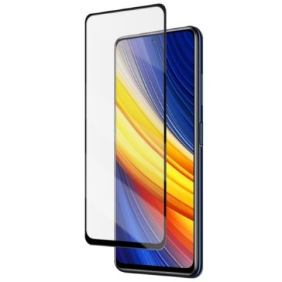 Xiaomi Poco X3 (X3 Pro) „Mocolo“ 9H 3D Tempered Glass усиленная защита, черное защитное стекло с полным покрытием 3D | Vacins.lv