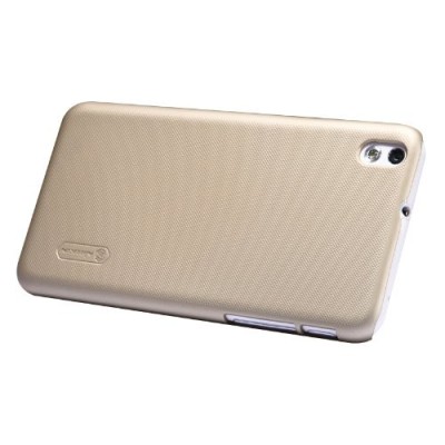 HTC Desire 816 Nillkin Frosted Shield zelts plastmasas futrālis + ekrāna aizsargplēve / Vacins.lv
