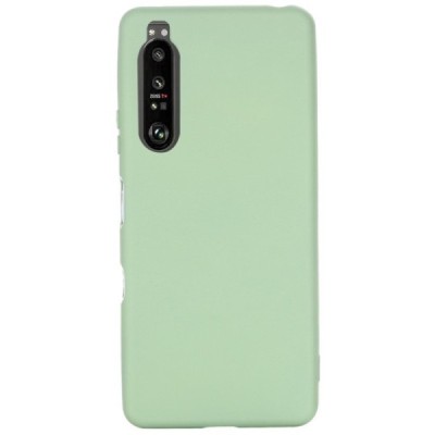 Sony Xperia 1 III Shell cieta silikona (TPU) zaļš apvalks | Vacins.lv