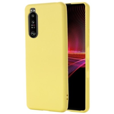 Sony Xperia 1 III Shell (TPU) твердый силиконовый чехол - жёлтый | Vacins.lv