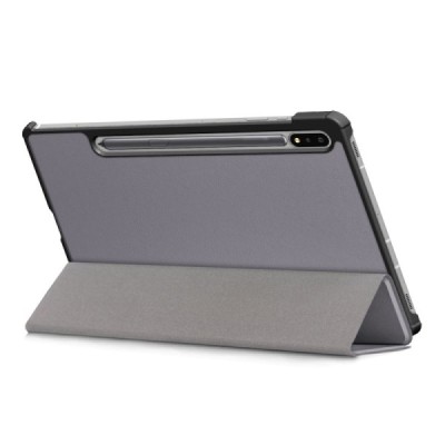Samsung Galaxy Tab S7 FE 12.4", S7+ 12.4" (T976) atvēramais pelēks maciņš | Vacins.lv