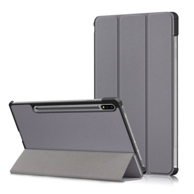 Samsung Galaxy Tab S7 FE 12.4", S7+ 12.4" (T976) atvēramais pelēks maciņš | Vacins.lv