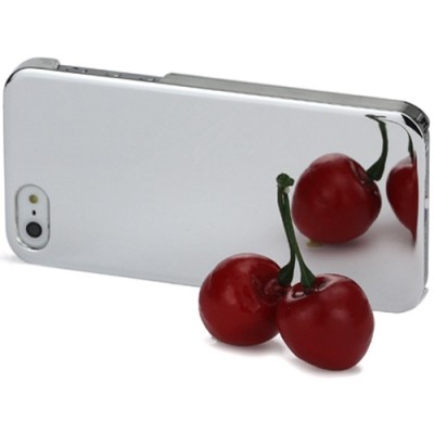 Spogulis sudrabs Apple iPhone 5 5S apvalks / vacins.lv