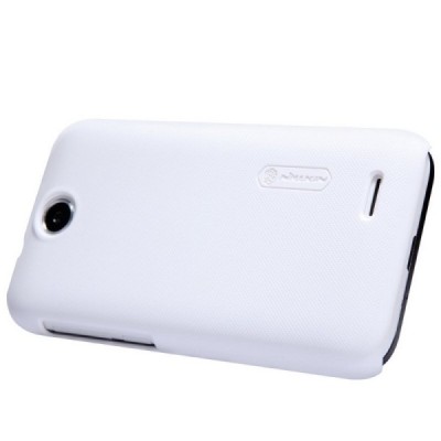 HTC Desire 310 Nillkin Frosted Shield balts plastmasas futrālis + ekrāna aizsargplēve / Vacins.lv