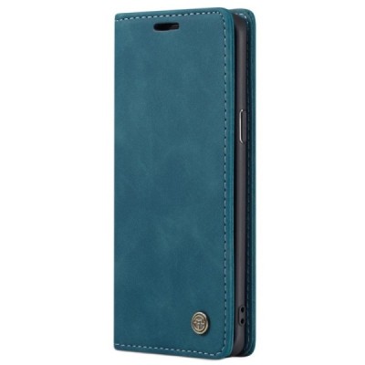 Samsung Galaxy S9 (G960) CaseMe Retro solīds atvēramais ādas zaļš maciņš - maks | Vacins.lv