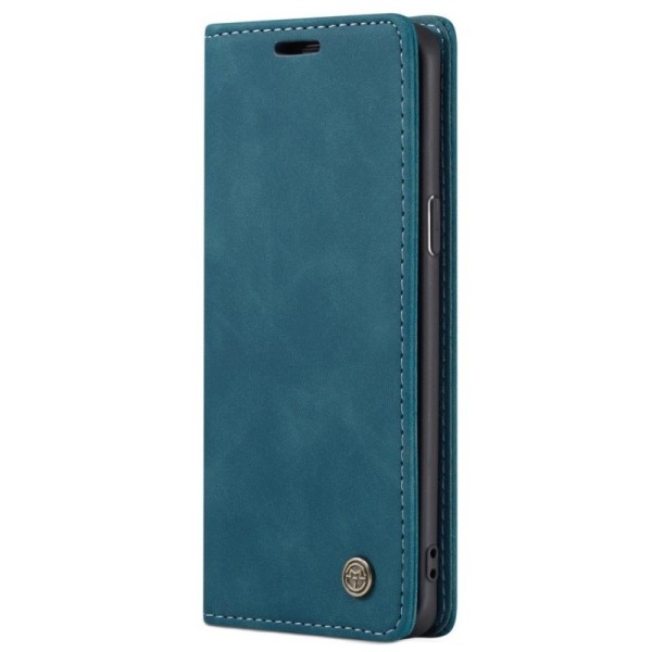 Кожиный чехол-книжка "CaseMe" Retro - зелёный (Galaxy S9)