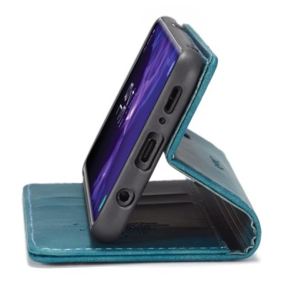 Samsung Galaxy S9 (G960) CaseMe Retro открываемый, зелёного цвета, кожаный чехол – книжка | Vacins.lv
