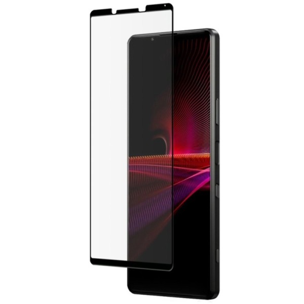 „Mocolo“ Tempered Glass pilnīgi aizsedzams ekrāna aizsargstikls 0.2 mm - melns (Xperia 1 III)