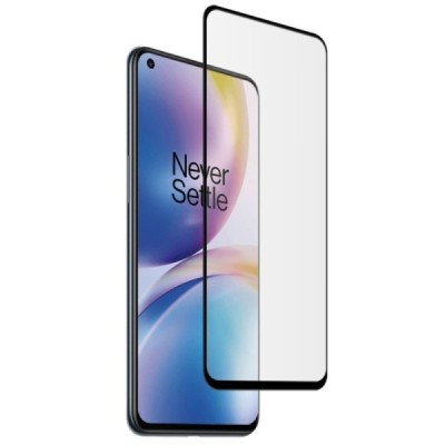 OnePlus Nord 2 „Mocolo“ 9H Tempered Glass усиленная защита, черное защитное стекло с полным покрытием толщиной 0,26 мм | Vacins.