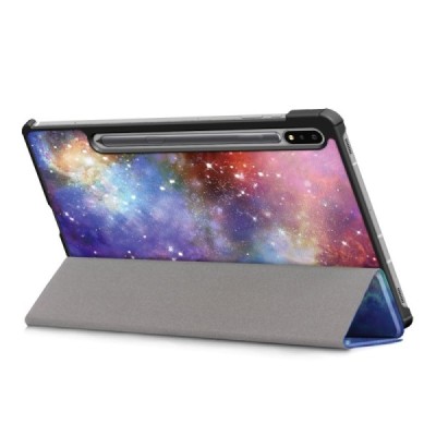Samsung Galaxy Tab S7 FE 12.4", S7+ 12.4" (T976) „Cosmo“ atvēramais krāsains maciņš | Vacins.lv