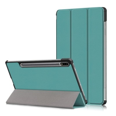 Samsung Galaxy Tab S7 FE 12.4", S7+ 12.4" (T976) atvēramais zaļš maciņš | Vacins.lv