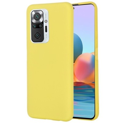 Xiaomi Redmi Note 10 Pro Shell cieta silikona (TPU) dzeltens apvalks | vacins.lv