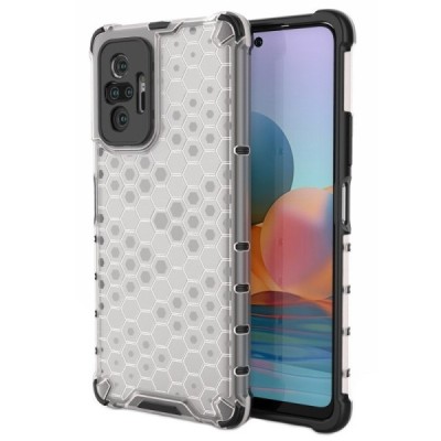 Honeycomb pastiprinātas aizsardzības dzidrs Xiaomi Redmi Note 10 Pro apvalks | Vacins.lv