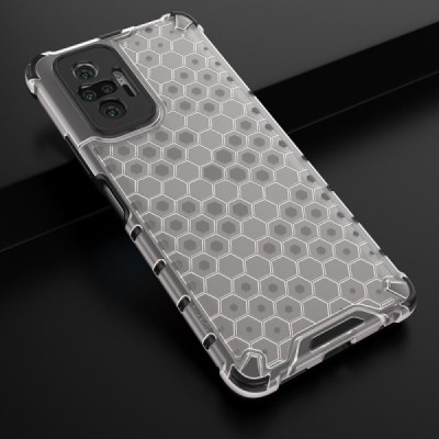 Улучшенная защита Honeycomb Xiaomi Redmi Note 10 Pro прозрачный твердый силиконовый (TPU) и пластиковый чехол | Vacins.lv