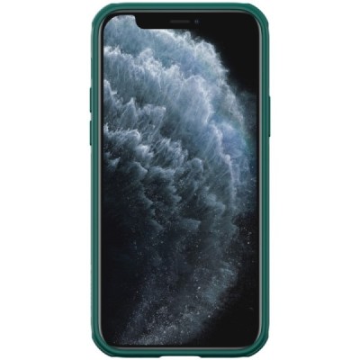 Apple iPhone 12 (12 Pro) „Nillkin“ CamShield зелёный чехол, задняя часть с защитой камеры | Vacins.lv