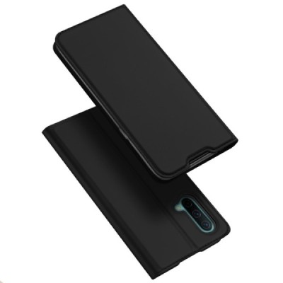 OnePlus Nord CE „Dux Ducis“ Skin sērijas melns ādas atvērams maciņš | Vacins.lv