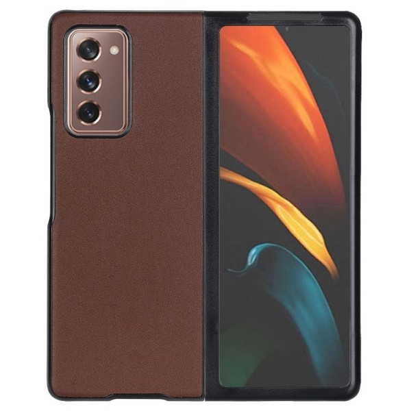 „Foldable Leather“ apvalks - brūns (Galaxy Z Fold2)