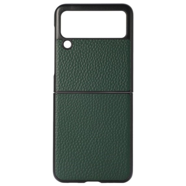 „Deluxe Leather“ apvalks - zaļš (Galaxy Z Flip3)