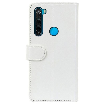 Xiaomi Redmi Note 8 2021 atvēramais ādas balts maciņš, grāmata (maks) | Vacins.lv