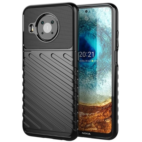 „Twill“ cieta silikona (TPU) apvalks - melns (Nokia X20 / X10)
