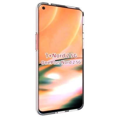 Твердый силиконовый чехол (TPU) для OnePlus Nord 2 - прозрачный | Vacins.lv