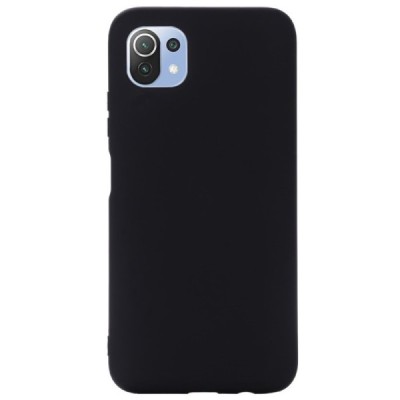 Xiaomi Mi 11 Lite Shell (TPU) твердый силиконовый чехол - чёрный | Vacins.lv