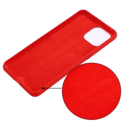 Xiaomi Mi 11 Lite Shell cieta silikona (TPU) sarkans apvalks | vacins.lv