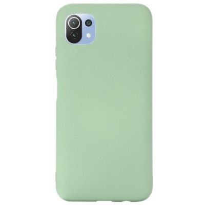 Xiaomi Mi 11 Lite Shell cieta silikona (TPU) zaļš apvalks | Vacins.lv