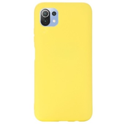 Xiaomi Mi 11 Lite Shell (TPU) твердый силиконовый чехол - жёлтый | Vacins.lv