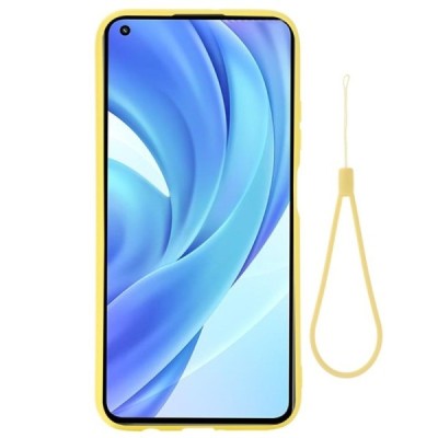 Xiaomi Mi 11 Lite Shell (TPU) твердый силиконовый чехол - жёлтый | Vacins.lv