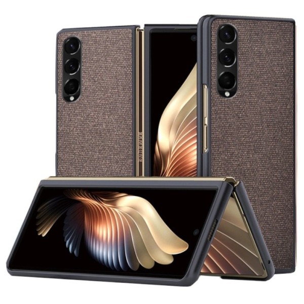 „Bi-Color“ Splicing чехол - коричневый (Galaxy Z Fold3)