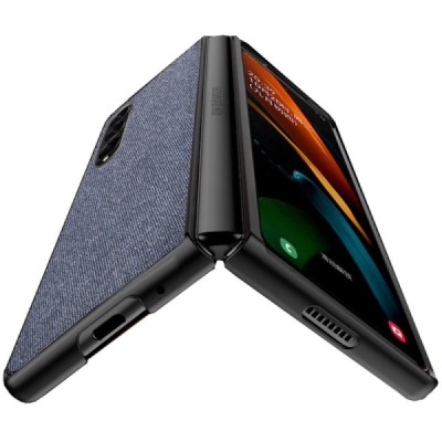 Samsung Galaxy Z Fold3 5G (F926B) „Bi-Color“ Splicing zils apvalks | vacins.lv
