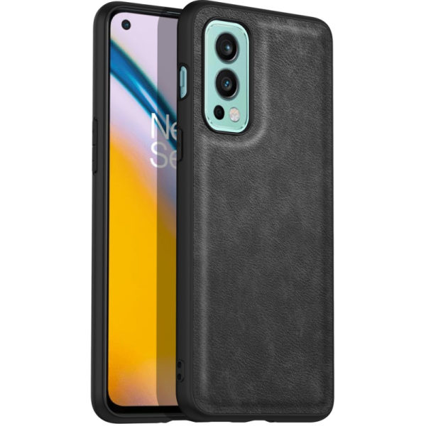 „Deluxe Leather“ чехол - чёрный (OnePlus Nord 2)