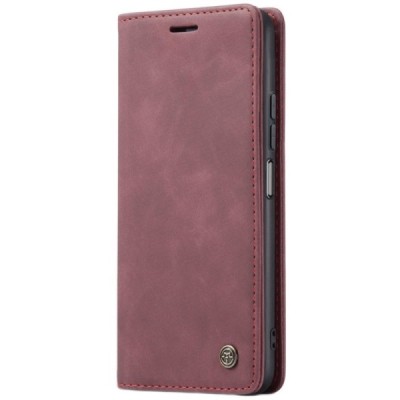Xiaomi Mi 11 Lite CaseMe Retro solīds atvēramais ādas bordo maciņš - maks | Vacins.lv