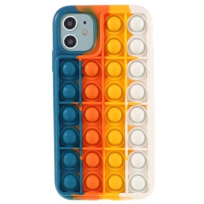 Apple iPhone 11 „Popit“ Bubble мягкий силиконовый чехол из TPU синего цвета | Vacins.lv