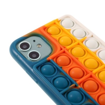 Apple iPhone 11 „Popit“ Bubble мягкий силиконовый чехол из TPU синего цвета | Vacins.lv