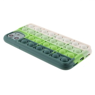 Apple iPhone 11 „Popit“ Bubble мягкий силиконовый чехол из TPU зелёного цвета | Vacins.lv