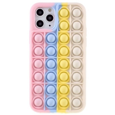 Apple iPhone 11 Pro „Popit“ Bubble мягкий силиконовый чехол из TPU розового цвета | Vacins.lv