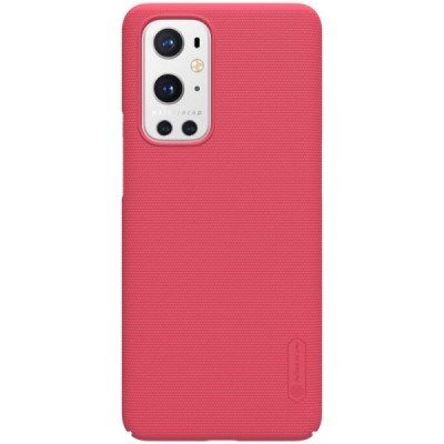 Nillkin Frosted Shield OnePlus 9 Pro sarkans plastmasas futrālis | Vacins.lv