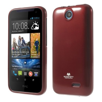 HTC Desire 310 Mercury sarkans cieta silikona (TPU) futrālis / Vacins.lv