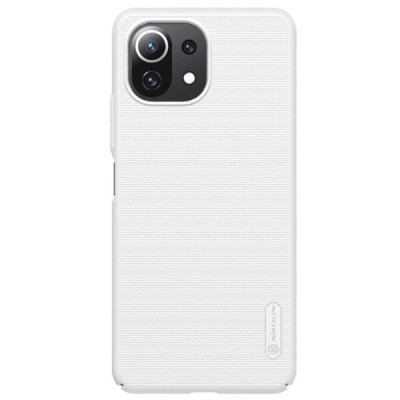 Xiaomi Mi 11 Lite Nillkin Frosted Shield balts plastmasas apvalks | vacins.lv