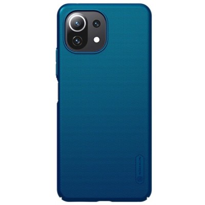 Xiaomi Mi 11 Lite Nillkin Frosted Shield zils plastmasas apvalks | vacins.lv